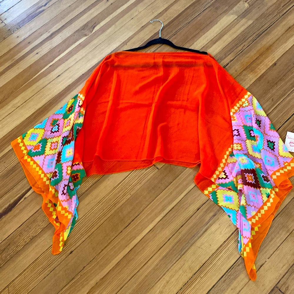 NWT ORANGE SHAWL FROM CUPCAKE‎